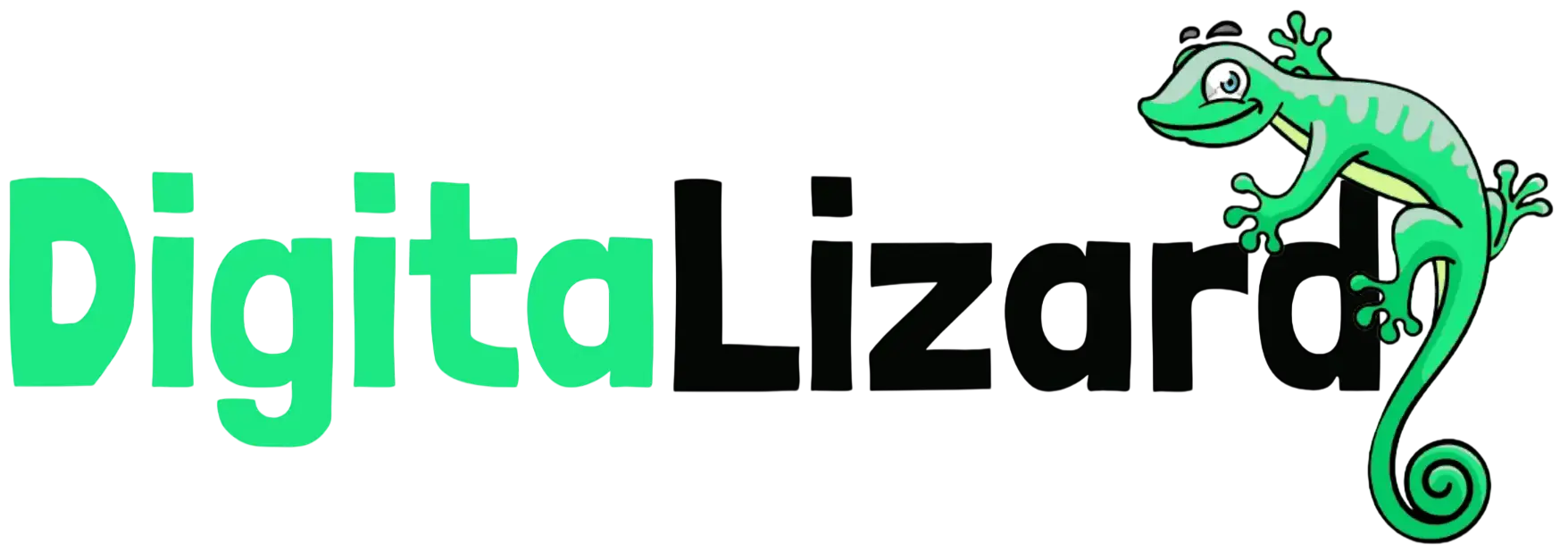 DigitaLizard IPTV black logo on light background for brand identity